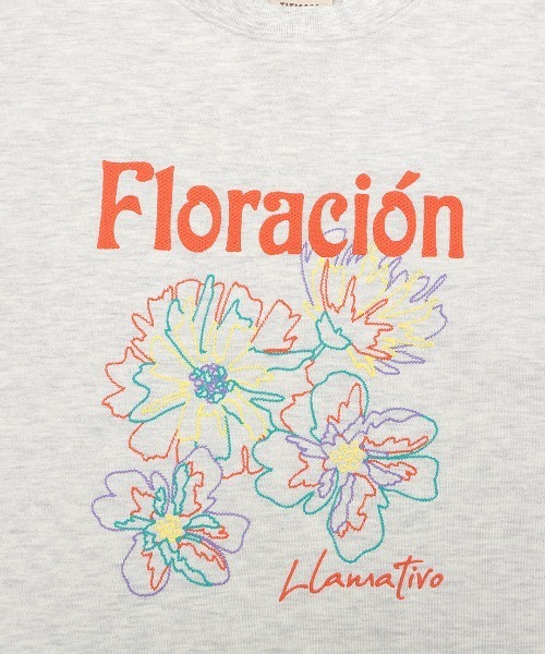 チチカカ（チチカカ）の「フラワーモチーフ刺繍プルオーバー（Tシャツ/カットソー・レディース・ブラック/ライトグレー/ライム・FREE）」の15枚目の写真