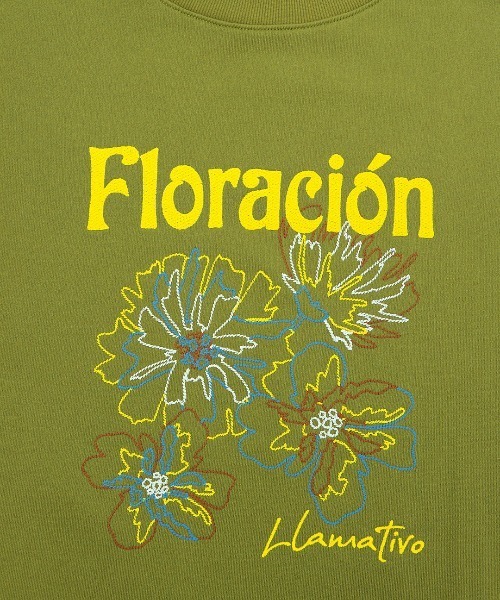 チチカカ（チチカカ）の「フラワーモチーフ刺繍プルオーバー（Tシャツ/カットソー・レディース・ブラック/ライトグレー/ライム・FREE）」の16枚目の写真