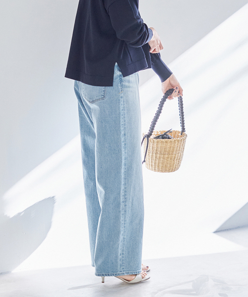 ヤヌーク JOAN ルーズストレートデニム ワイド IENA別注 26 CSX ルーズストレート