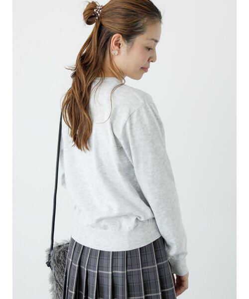 Lugnoncure(ルノンキュール)の「もちもちクルーネックカーディガン(カーディガン/ボレロ・レディース・ブラック/オレンジ/ブルー/グレー・F)」の13枚目の写真