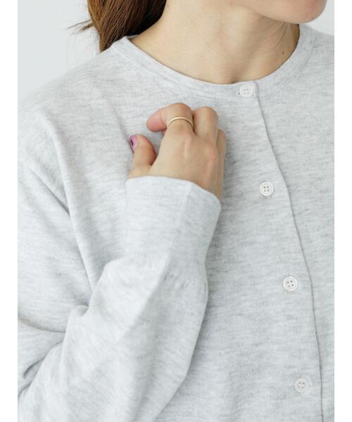 Lugnoncure(ルノンキュール)の「もちもちクルーネックカーディガン(カーディガン/ボレロ・レディース・ブラック/オレンジ/ブルー/グレー・F)」の15枚目の写真