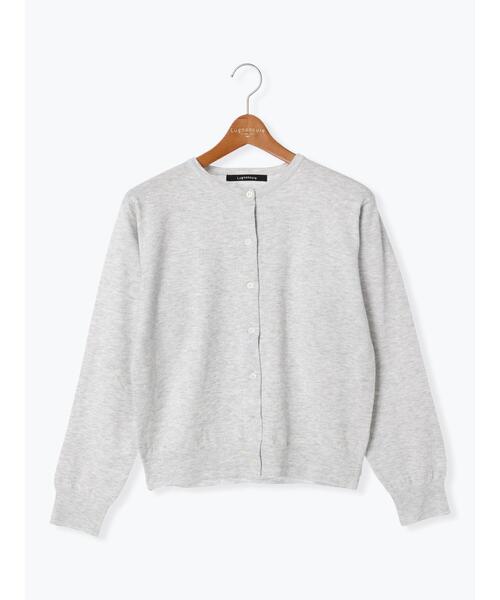 Lugnoncure(ルノンキュール)の「もちもちクルーネックカーディガン(カーディガン/ボレロ・レディース・ブラック/オレンジ/ブルー/グレー・F)」の18枚目の写真