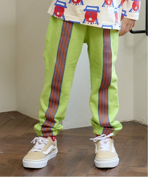 HOGAN RANCH WEAR(ホーガンランチウエア)の「ミニ裏毛フロントラインロングパンツ(80~130cm)(その他パンツ・キッズ・ライトブルー/グレー/ライム・90/100/110/120/80/130/95)」の3枚目の写真