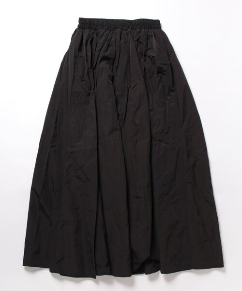 Settimissimo（セッティミッシモ）の「タフタ ギャザー フレア マキシ丈 スカート ロング（スカート・レディース・ライトグレー/ピンク/ブラック・FREE）」の4枚目の写真