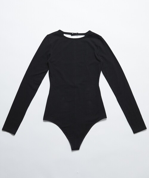 Firsthand（ファーストハンド）の「Firsthand/ファーストハンド オーガニックコットン天竺2WAYボディスーツ / レオタード（Tシャツ/カットソー・レディース・ブラック/ホワイト・ﾌﾘ-）」の11枚目の写真