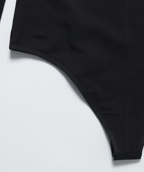 Firsthand（ファーストハンド）の「Firsthand/ファーストハンド オーガニックコットン天竺2WAYボディスーツ / レオタード（Tシャツ/カットソー・レディース・ブラック/ホワイト・ﾌﾘ-）」の15枚目の写真