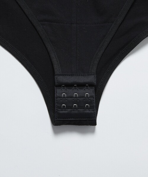 Firsthand（ファーストハンド）の「Firsthand/ファーストハンド オーガニックコットン天竺2WAYボディスーツ / レオタード（Tシャツ/カットソー・レディース・ブラック/ホワイト・ﾌﾘ-）」の16枚目の写真