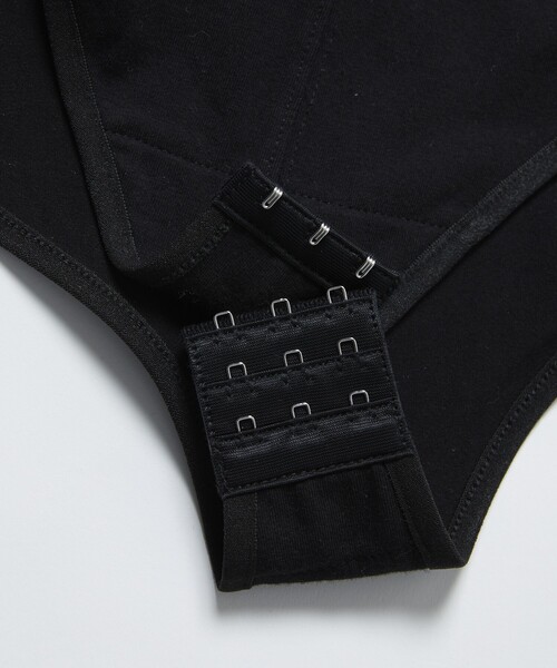 Firsthand（ファーストハンド）の「Firsthand/ファーストハンド オーガニックコットン天竺2WAYボディスーツ / レオタード（Tシャツ/カットソー・レディース・ブラック/ホワイト・ﾌﾘ-）」の17枚目の写真