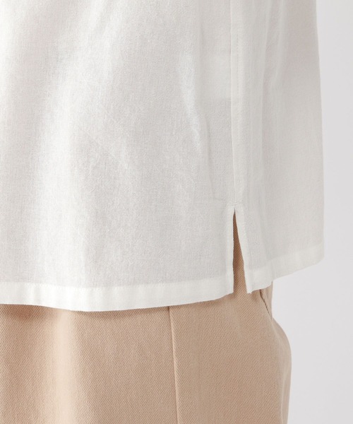 studio CLIP（スタディオクリップ）の「シングルガーゼ襟フリルブラウス[プチ・プラスサイズあり]（シャツ/ブラウス・レディース・その他1/その他2/その他3/ライトグレー/オフホワイト・PF/ﾌﾘｰ(L)/LARGE/MEDIUM）」の22枚目の写真