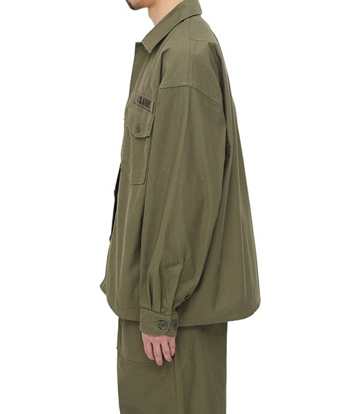 ジャケット・アウター ORGANIC COTTON BACK SATIN UTILITY SHIRT marka（マーカ）の「marka / マーカ：UTILITY SHIRT - ORGANIC