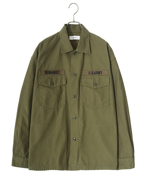 ジャケット・アウター ORGANIC COTTON BACK SATIN UTILITY SHIRT marka(マーカ)の「marka / マーカ:UTILITY SHIRT - ORGANIC