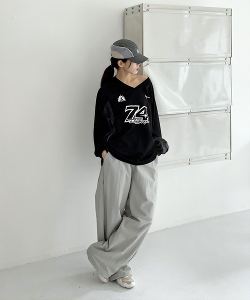 UNISEX] ブロケット・コアスポーティープリントストリングバイ