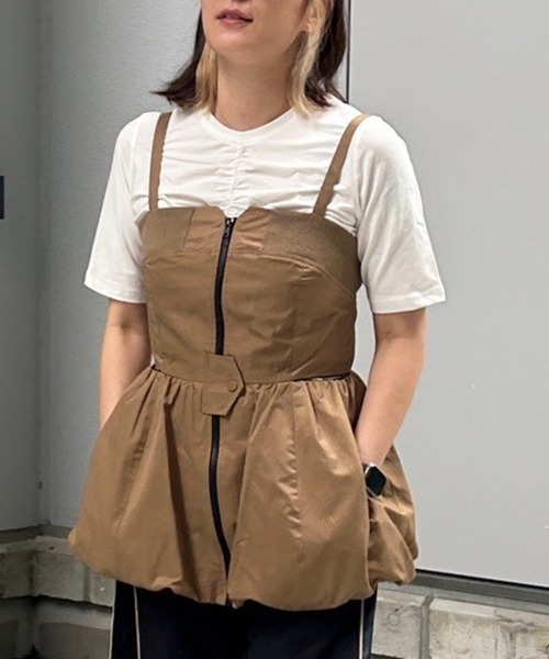 AULA AILA（アウラアイラ）の「バルーンキャミソールシアートップス  