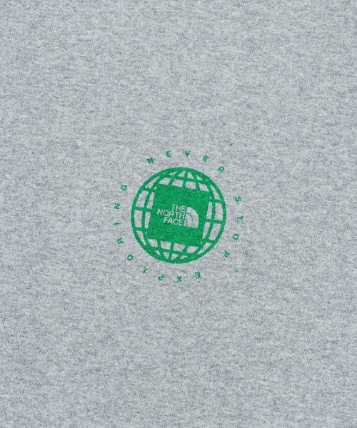 THE NORTH FACE(ザノースフェイス)の「THE NORTH FACE/ザ・ノース・フェイス S/S GEO SQUARE LOGO TEE/ショートスリーブジオスクエアロゴティー半袖Tee フロッキープリント NT32451(Tシャツ/カットソー・メンズ・オフホワイト/ブラック/ブルーグリーン/グレー・XL/L/M/S)」の5枚目の写真