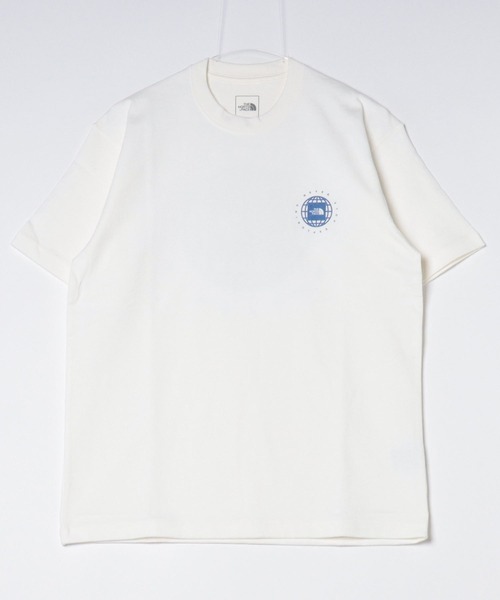 THE NORTH FACE(ザノースフェイス)の「THE NORTH FACE/ザ・ノース・フェイス S/S GEO SQUARE LOGO TEE/ショートスリーブジオスクエアロゴティー半袖Tee フロッキープリント NT32451(Tシャツ/カットソー・メンズ・オフホワイト/ブラック/ブルーグリーン/グレー・XL/L/M/S)」の14枚目の写真