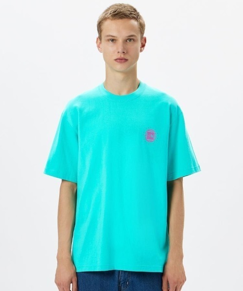 THE NORTH FACE(ザノースフェイス)の「THE NORTH FACE/ザ・ノース・フェイス S/S GEO SQUARE LOGO TEE/ショートスリーブジオスクエアロゴティー半袖Tee フロッキープリント NT32451(Tシャツ/カットソー・メンズ・オフホワイト/ブラック/ブルーグリーン/グレー・XL/L/M/S)」の18枚目の写真