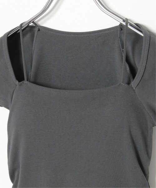 VENCEEXCHANGE（ヴァンスエクスチェンジ）の「2wayフレンチスリーブタンクトップ（タンクトップ・レディース・ホワイト/ブラック/グレー・FREE）」の6枚目の写真