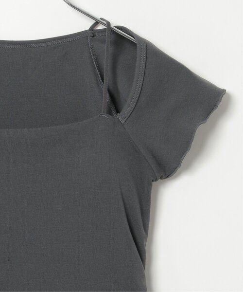 VENCEEXCHANGE（ヴァンスエクスチェンジ）の「2wayフレンチスリーブタンクトップ（タンクトップ・レディース・ホワイト/ブラック/グレー・FREE）」の7枚目の写真