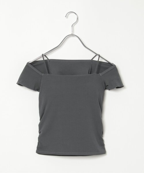 VENCEEXCHANGE（ヴァンスエクスチェンジ）の「2wayフレンチスリーブタンクトップ（タンクトップ・レディース・ホワイト/ブラック/グレー・FREE）」の11枚目の写真