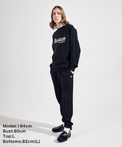 penguin BY MUNSINGWEAR（ペンギン バイ マンシングウェア）の「STANDARD SWEAT PANTS / スタンダードスウェットパンツ（スウェットパンツ・メンズ・ブラック/グレー/ネイビー・L/M/S/XL）」の10枚目の写真