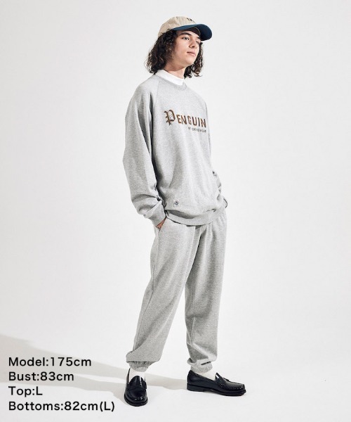 penguin BY MUNSINGWEAR（ペンギン バイ マンシングウェア）の「STANDARD SWEAT PANTS / スタンダードスウェットパンツ（スウェットパンツ・メンズ・ブラック/グレー/ネイビー・L/M/S/XL）」の4枚目の写真