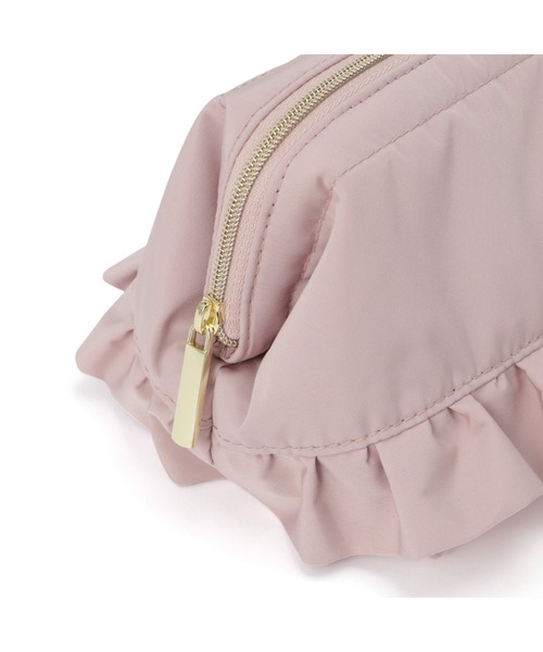 yao ヤオ Net frill pochette ネットフリルポシェット Pink 950015