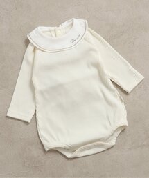 apres les cours（アプレレクール）の「衿刺繍長袖ボディースーツ（肌着）」