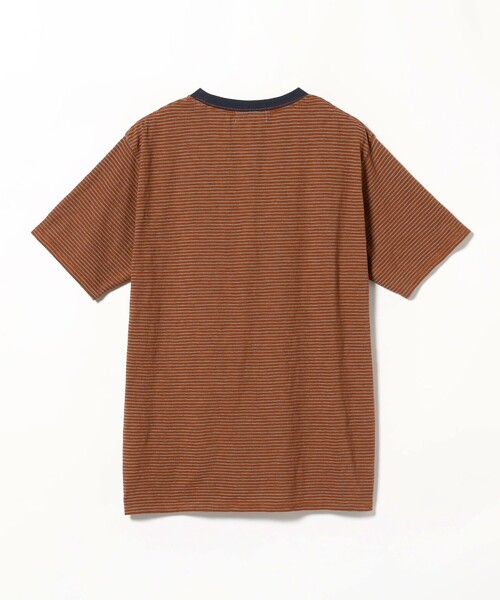 B:MING by BEAMS(ビーミングバイビームス)の「B:MING by BEAMS / リンガースラブ ボーダー Tシャツ(Tシャツ/カットソー・メンズ・ネイビー/ブラウン・MEDIUM/SMALL/LARGE/X-LARGE)」の20枚目の写真
