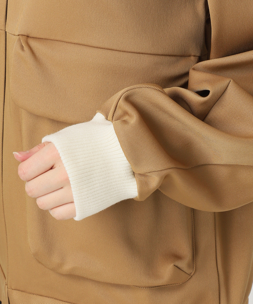 セール】ツイルダブルクロススタンドカラーブルゾン（ブルゾン