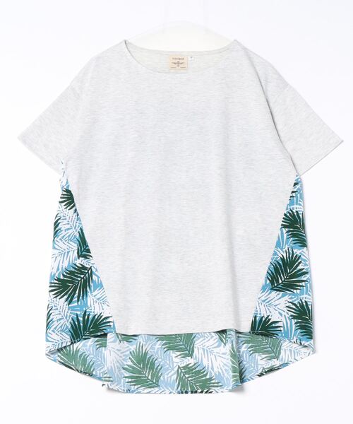 チチカカ(チチカカ)の「リーフプリントコンビプルオーバー(Tシャツ/カットソー・レディース・ブルー/ブラック・FREE)」の21枚目の写真