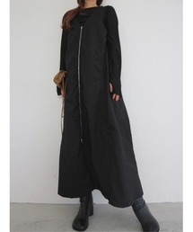 TRUNC | Jacquard Zip Jumper Skirt(ジャンパースカート)