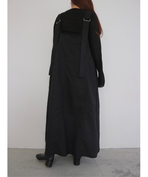 TRUNC（トランクエイティーエイト）の「Jacquard Zip Jumper Skirt（ジャンパースカート・レディース・アイボリー/ブラック・FREE）」の7枚目の写真