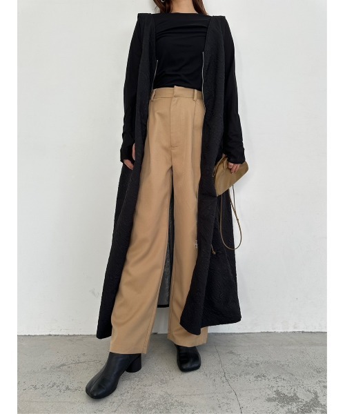 TRUNC（トランクエイティーエイト）の「Jacquard Zip Jumper Skirt（ジャンパースカート・レディース・アイボリー/ブラック・FREE）」の10枚目の写真