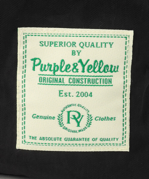 Purple&Yellow(パープルアンドイエロー)の「ナイロンタッサー ポーチ付きバックパック(バックパック/リュック・メンズ・ブラック・FREE)」の13枚目の写真