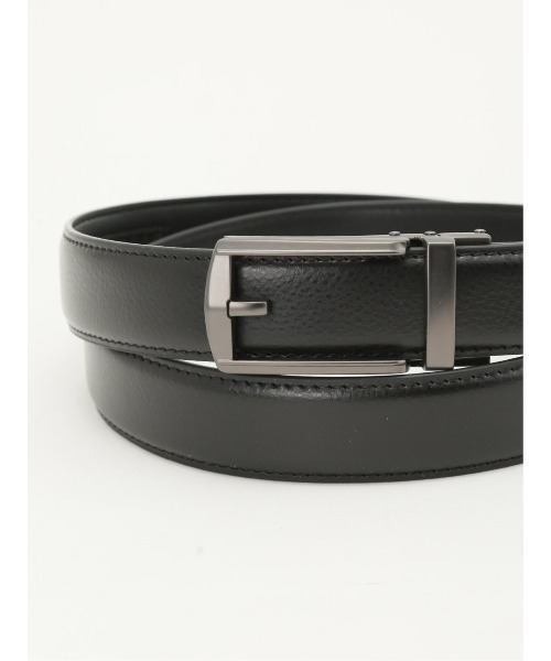 TAKA-Q（タカキュー）の「タカキュー アジャストフリー シボ型押しベルト（ベルト・メンズ・ブラック/ブラウン・FREE）」の5枚目の写真