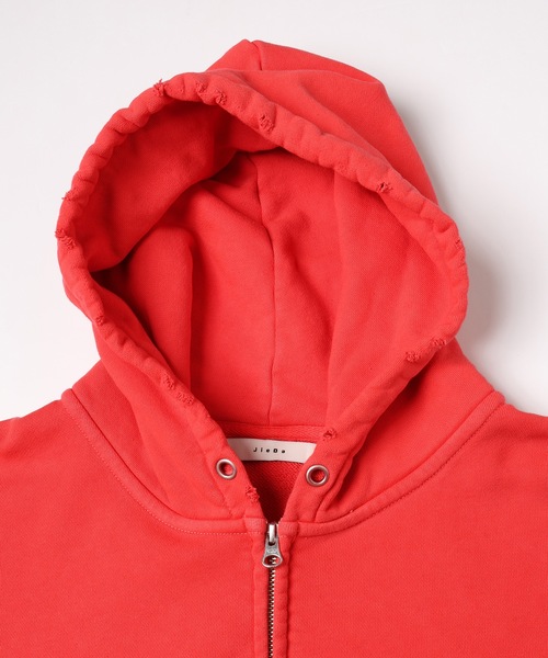 Jieda（ジエダ）の「PIGMENT J LOGO ZIP UP HOODIE（パーカー