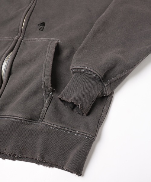 Jieda（ジエダ）の「PIGMENT J LOGO ZIP UP HOODIE（パーカー