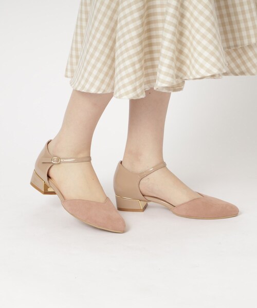 ESPERANZA(エスペランサ)の「セパレートらくちんパンプス 結婚式二次会 パーティー 24SS(パンプス・レディース・ブラック系/ウッド/ベージュ系・S/M/L/LL)」の1枚目の写真