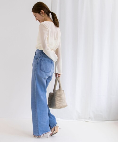 NOLLEY’S（ノーリーズ）の「ラメシアートリコットプルオーバーカットソー（Tシャツ/カットソー・レディース・ベージュ/ブラック/オフホワイト・38）」の7枚目の写真