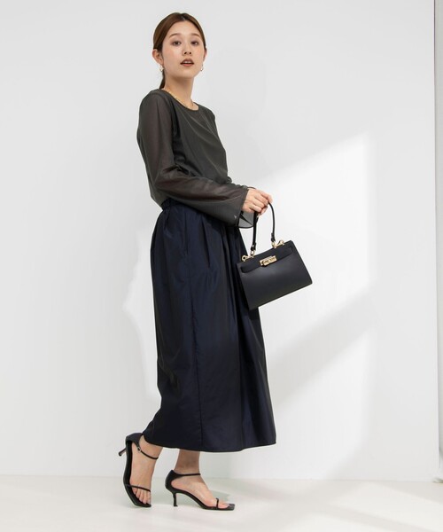 NOLLEY’S（ノーリーズ）の「ラメシアートリコットプルオーバーカットソー（Tシャツ/カットソー・レディース・ベージュ/ブラック/オフホワイト・38）」の11枚目の写真