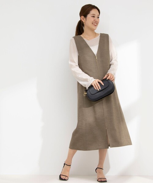 NOLLEY’S（ノーリーズ）の「ラメシアートリコットプルオーバーカットソー（Tシャツ/カットソー・レディース・ベージュ/ブラック/オフホワイト・38）」の17枚目の写真