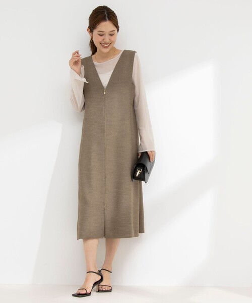 NOLLEY’S（ノーリーズ）の「ラメシアートリコットプルオーバーカットソー（Tシャツ/カットソー・レディース・ベージュ/ブラック/オフホワイト・38）」の19枚目の写真