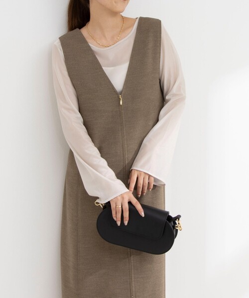 NOLLEY’S（ノーリーズ）の「ラメシアートリコットプルオーバーカットソー（Tシャツ/カットソー・レディース・ベージュ/ブラック/オフホワイト・38）」の21枚目の写真