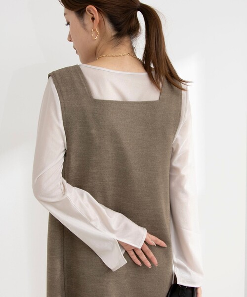 NOLLEY’S（ノーリーズ）の「ラメシアートリコットプルオーバーカットソー（Tシャツ/カットソー・レディース・ベージュ/ブラック/オフホワイト・38）」の22枚目の写真