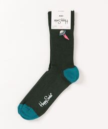 ★HAPPY SOCKS★ シンプルワンポイントデザインソックス