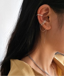 LA VORAGINE | ねじりチェーンピアス&イヤーカフ 2点セット(ピアス(片耳用))