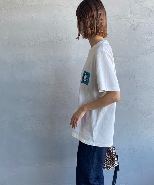 CHUMS（チャムス）の「[CHUMS/チャムス] 別注 ヒストリーロゴ バックプリントショートスリーブTシャツ（Tシャツ/カットソー・レディース・ブラック/ホワイト・XL/L/M/XXL）」の13枚目の写真
