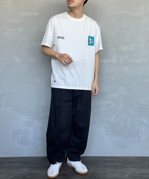 CHUMS（チャムス）の「[CHUMS/チャムス] 別注 ヒストリーロゴ バックプリントショートスリーブTシャツ（Tシャツ/カットソー・レディース・ブラック/ホワイト・XL/L/M/XXL）」の5枚目の写真
