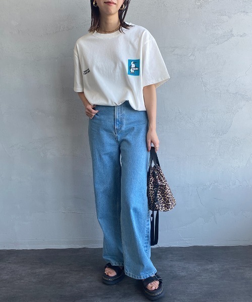 CHUMS（チャムス）の「[CHUMS/チャムス] 別注 ヒストリーロゴ バックプリントショートスリーブTシャツ（Tシャツ/カットソー・レディース・ブラック/ホワイト・XL/L/M/XXL）」の19枚目の写真