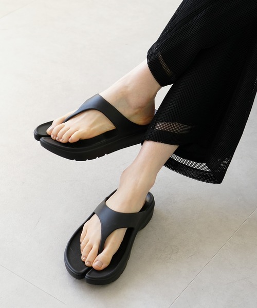 【10％OFF】 セール】トング足袋サンダル/軽量厚底ビーチサンダル（サンダル 靴